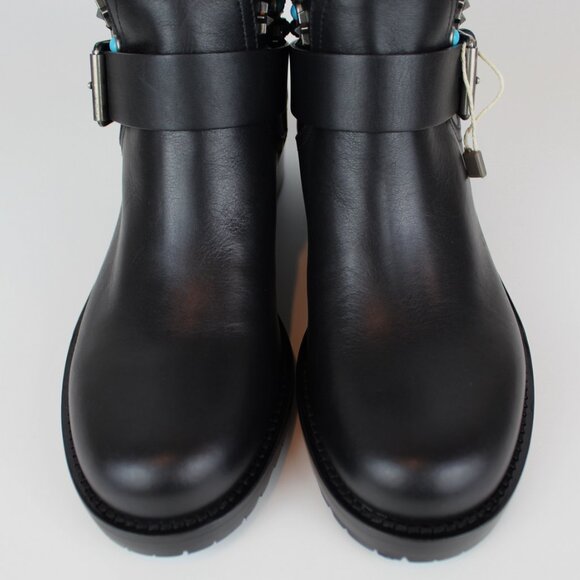 NEW Valentino Garavani Rockstud Ankle Booties – Studded Leather Moto Boot - Picture 12 of 16